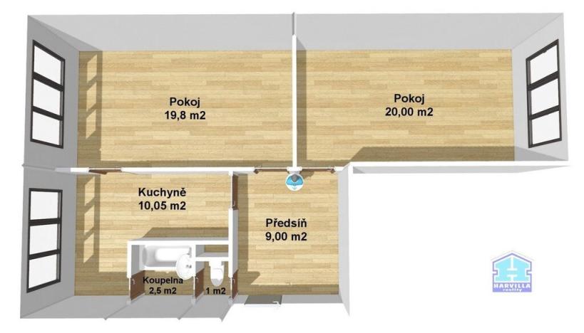 Prodej bytu 2+1, Plzeň - Skvrňany, Karla Steinera, 62 m2