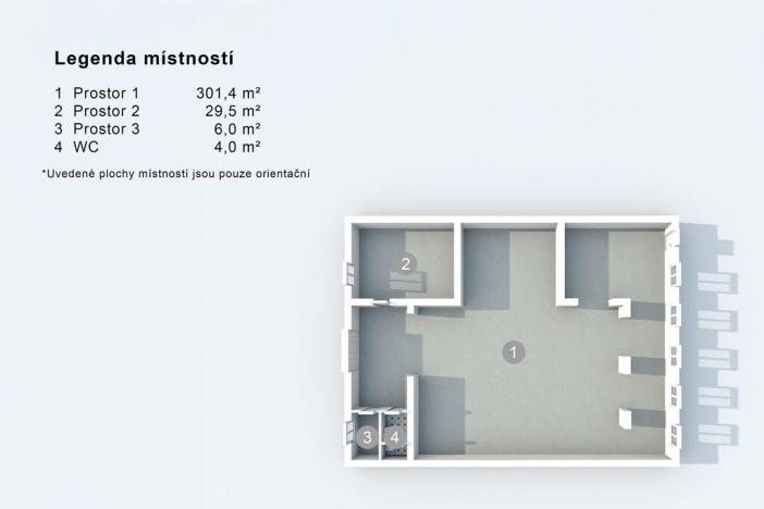 Pronájem skladu, Ústí nad Labem, Olšinky, 411 m2