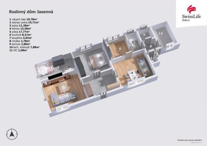 Prodej rodinného domu, Jasenná, 133 m2