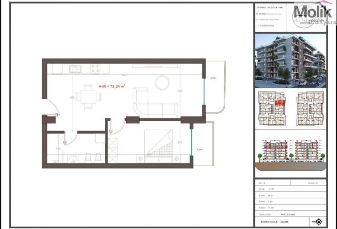 Prodej bytu 2+kk, Golem, 64 m2