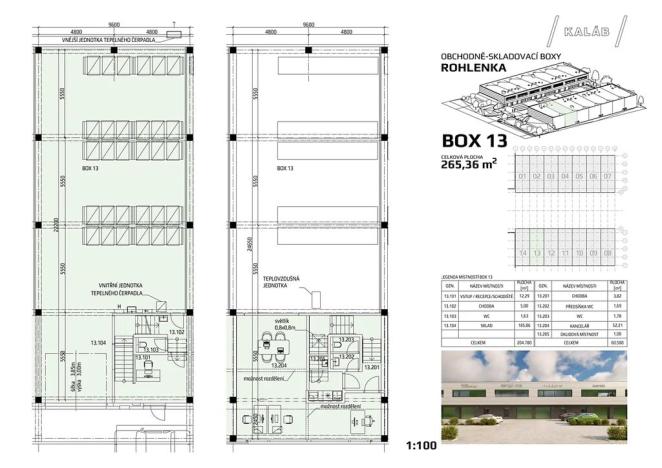 Prodej skladu, Tvarožná, 265 m2
