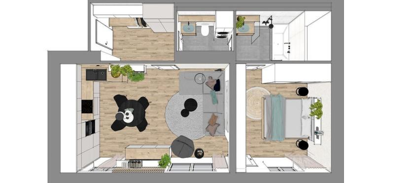 Prodej bytu 2+kk, Plzeň - Východní Předměstí, Francouzská třída, 57 m2