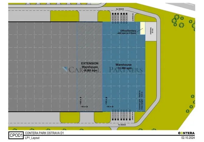 Pronájem skladu, Ostrava - Hrušov, Žižkova, 13500 m2