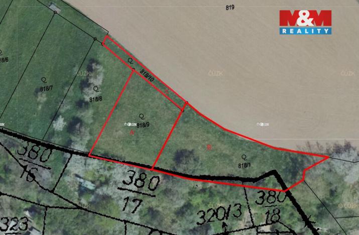 Prodej pole, Žleby - Zehuby, 1040 m2