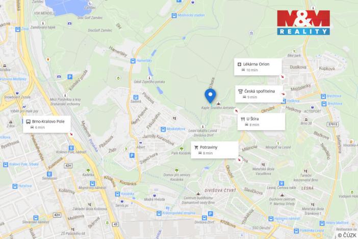 Prodej zahrady, Brno - Sadová, 840 m2