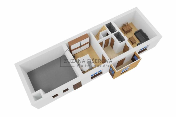 Prodej rodinného domu, Strmilov, Zahradnická, 50 m2