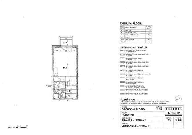 Prodej bytu 1+kk, Praha - Letňany, Hlučkova, 32 m2