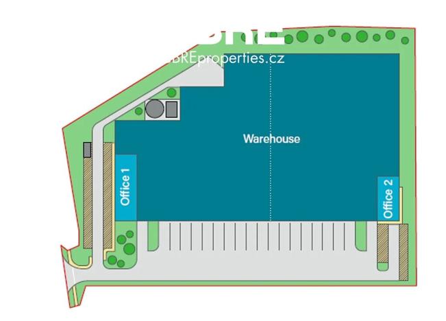 Pronájem skladu, Liberec, 12534 m2