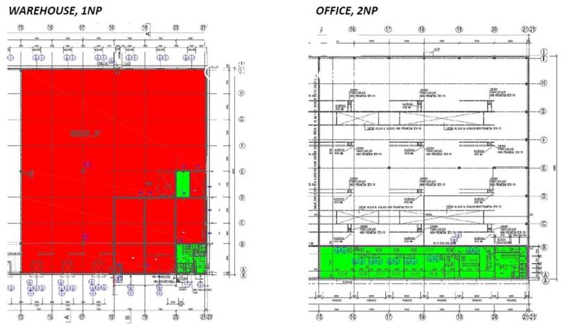 Pronájem skladu, Praha - Ruzyně, Na hůrce, 2369 m2