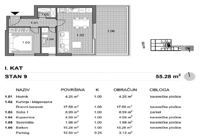 Prodej bytu 2+kk, Pag, Chorvatsko, 47 m2