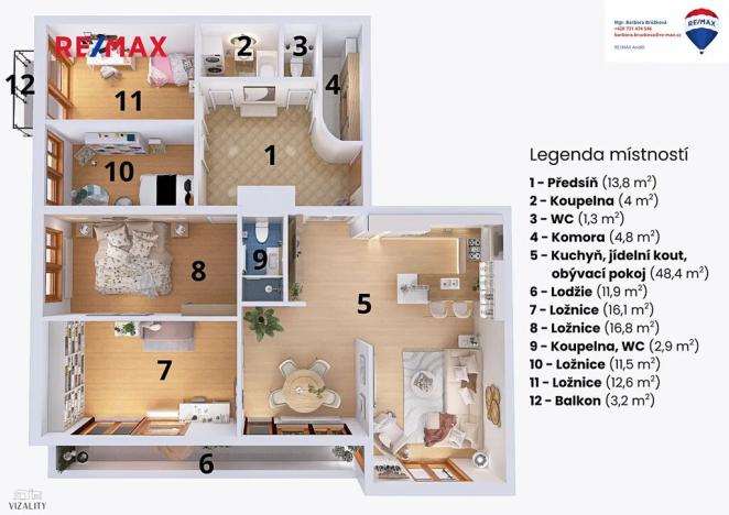 Prodej bytu 5+kk, Praha - Jinonice, Kohoutových, 149 m2