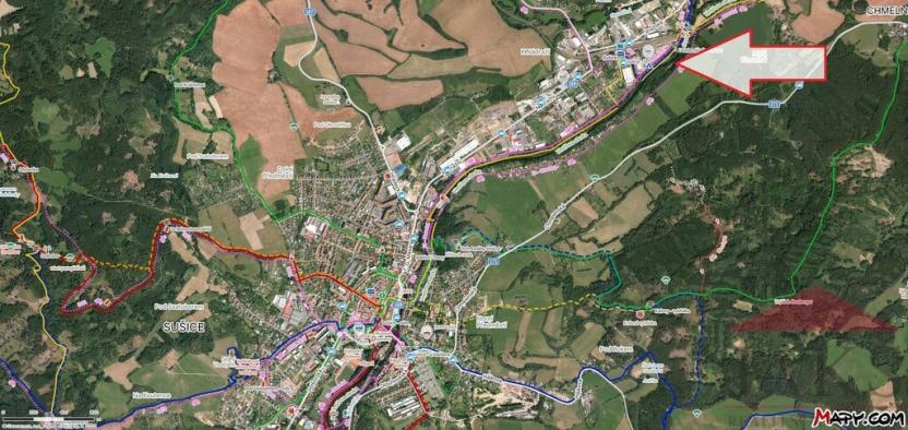 Prodej zahrady, Sušice, 1567 m2