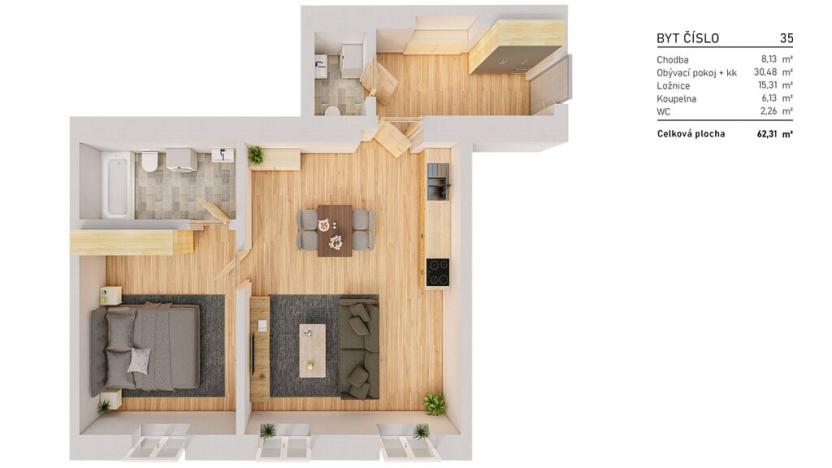 Prodej bytu 2+kk, Praha - Nové Město, Spálená, 63 m2