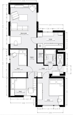 Prodej bytu 4+1, České Budějovice - České Budějovice 2, M. Chlajna, 67 m2