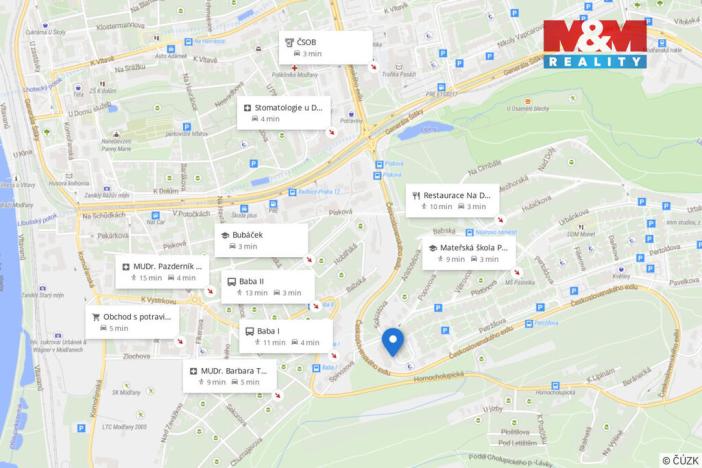 Pronájem bytu 2+kk, Praha, Semická, 44 m2