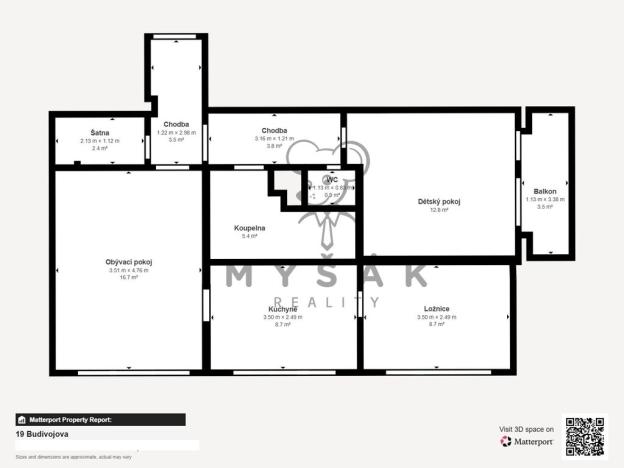 Prodej bytu 3+1, České Budějovice - České Budějovice 3, Budivojova, 68 m2