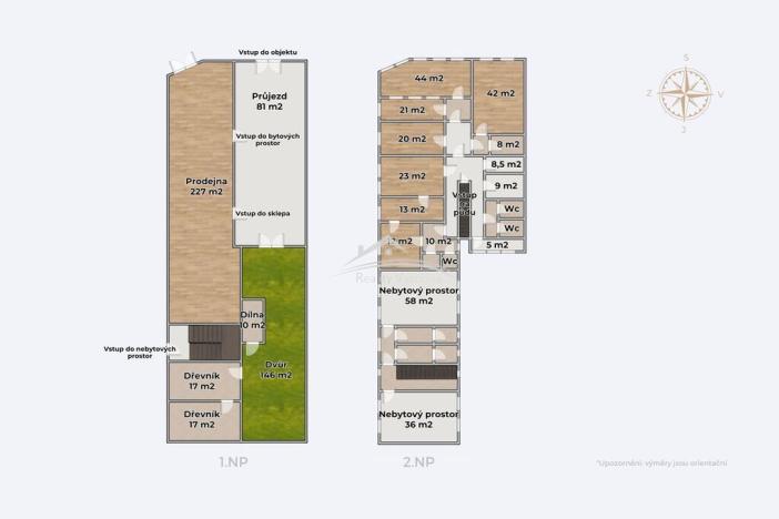 Prodej obchodního prostoru, Polná, Husovo náměstí, 654 m2