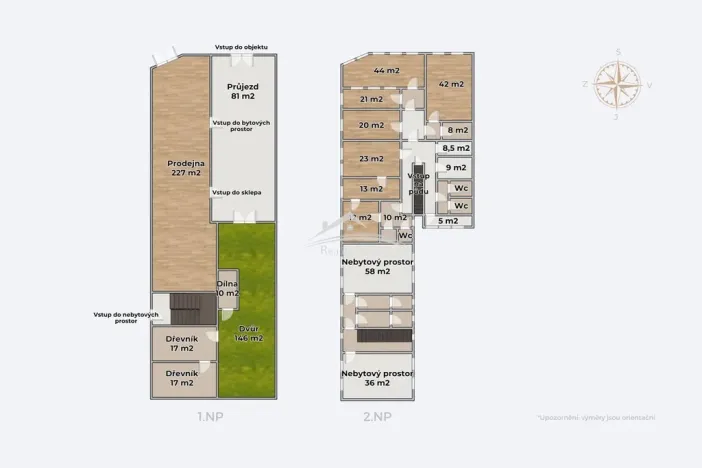 Prodej obchodního prostoru, Polná, Husovo náměstí, 654 m2