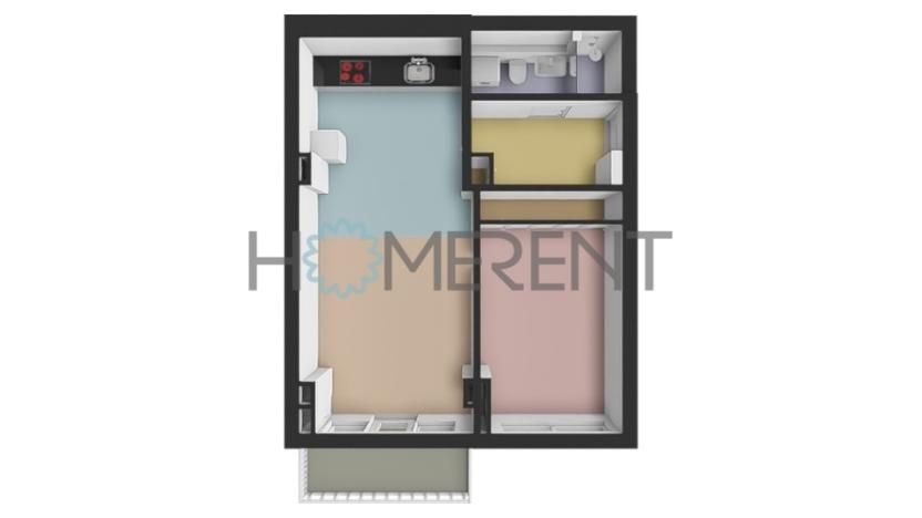 Pronájem bytu 2+kk, Praha - Vršovice, Ruská, 54 m2