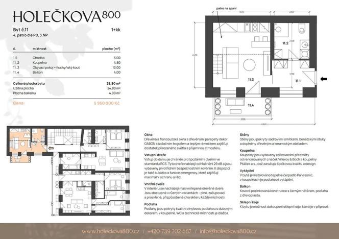 Prodej bytu 1+kk, Praha - Košíře, Holečkova, 25 m2