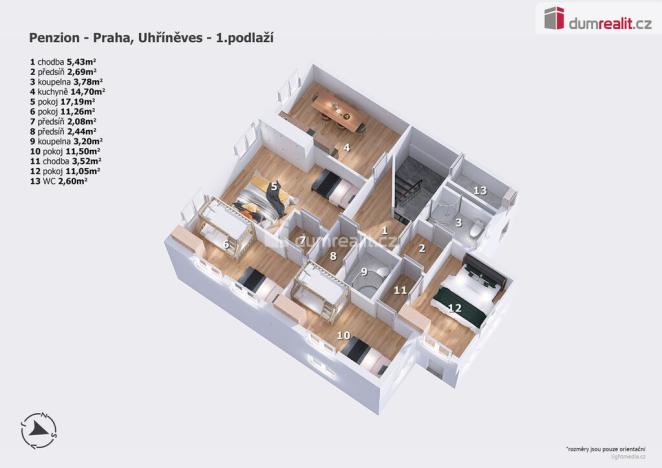 Prodej rodinného domu, Praha - Uhříněves, Přátelství, 200 m2