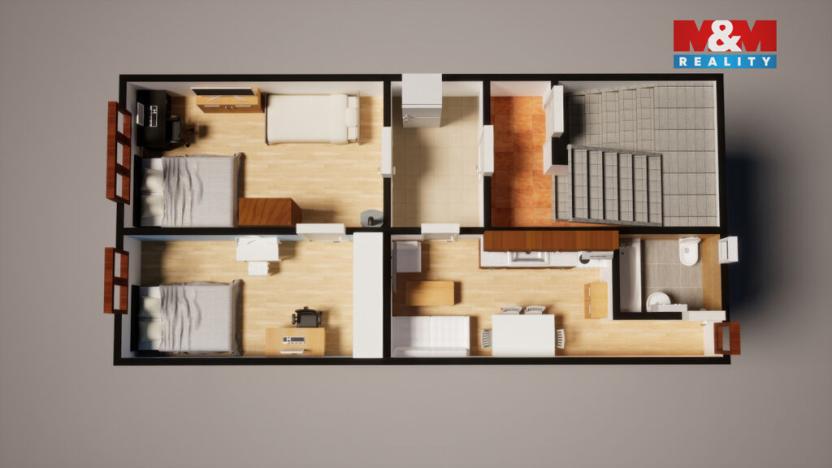 Prodej bytu 2+1, Česká Kamenice, Nerudova, 53 m2