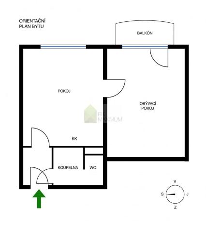 Prodej bytu 1+1, Písek, třída Přátelství, 36 m2
