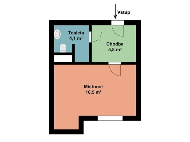 Prodej kanceláře, Chrášťany, Oranžová, 26 m2