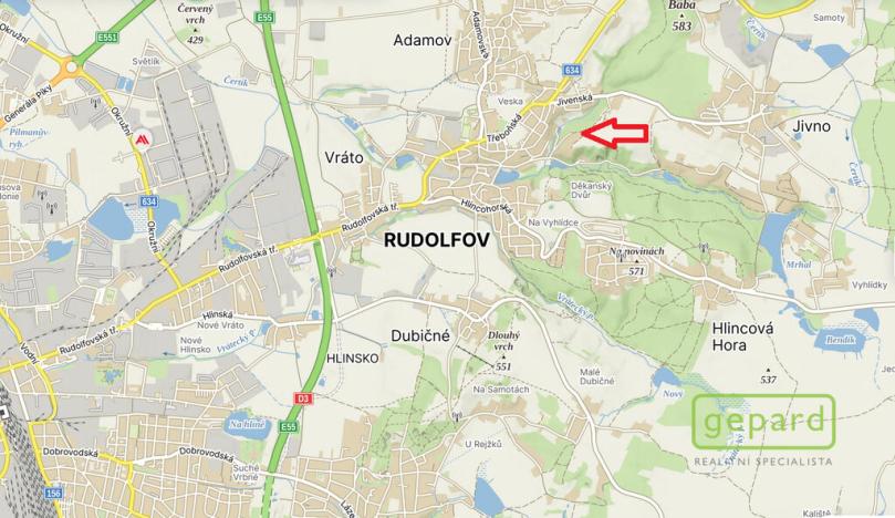 Prodej pozemku, Jivno, 745 m2