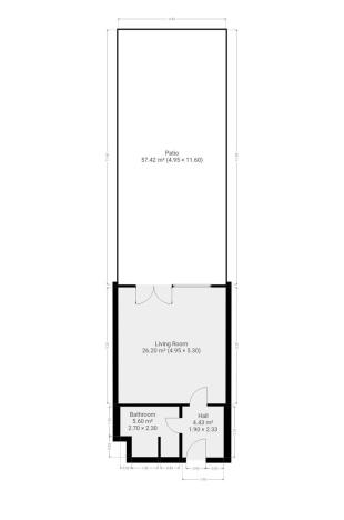 Pronájem bytu 1+kk, Praha - Střížkov, Roudnická, 38 m2