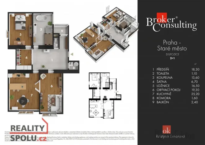 Prodej bytu 2+1, Praha - Staré Město, Elišky Krásnohorské, 105 m2
