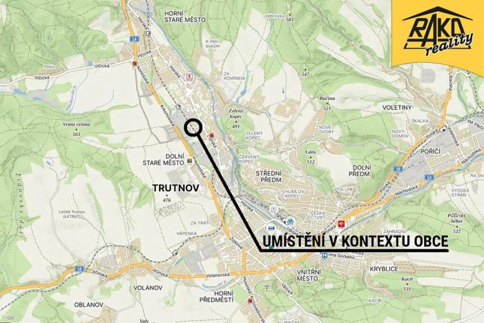 Prodej pozemku pro bydlení, Trutnov, Mírová, 1424 m2