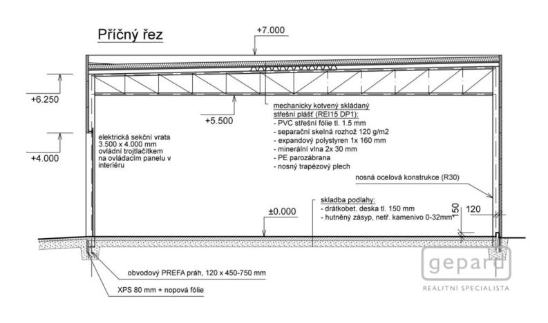 Pronájem výrobních prostor, Klínec, 94 m2