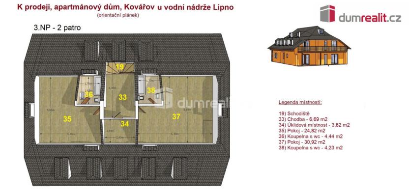 Prodej ubytování, Frymburk - Kovářov, 366 m2