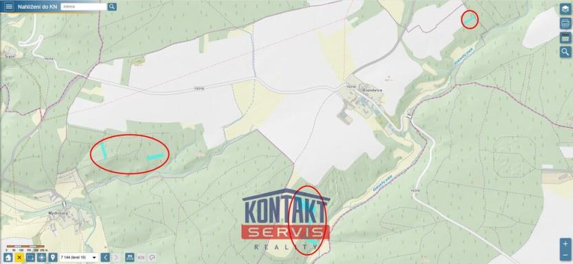 Prodej lesa, Křelovice - Rozněvice, 22768 m2