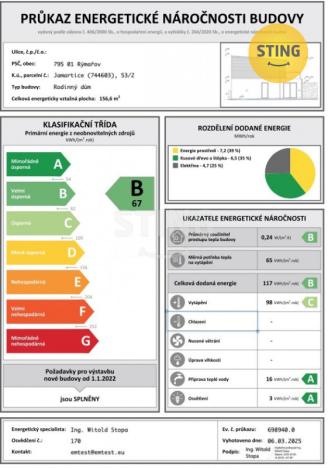 Prodej rodinného domu, Rýmařov - Jamartice, 139 m2