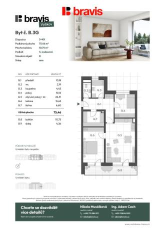 Prodej bytu 3+kk, Vyškov - Vyškov-Předměstí, 75 m2