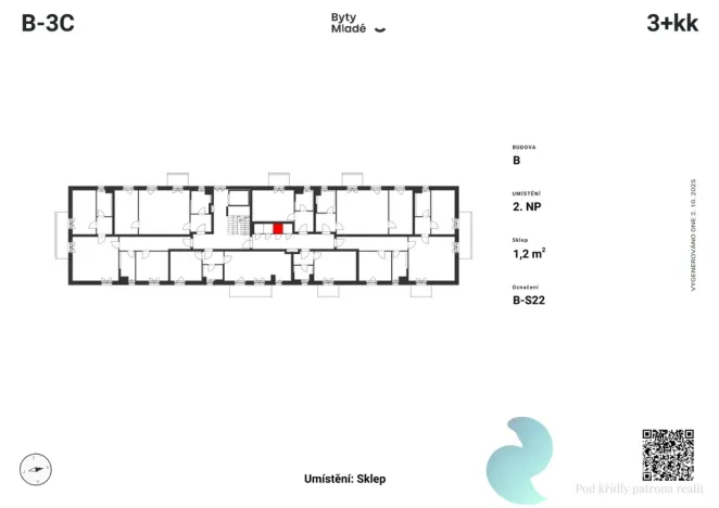 Prodej bytu 3+kk, České Budějovice - České Budějovice 5, 79 m2