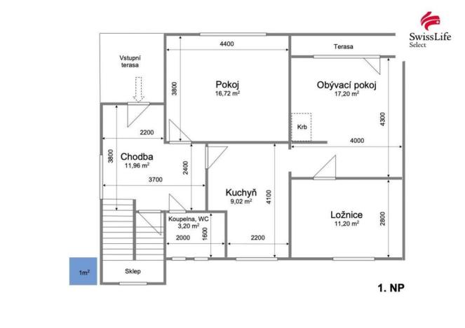 Prodej rodinného domu, Moravany, Masarykova, 204 m2