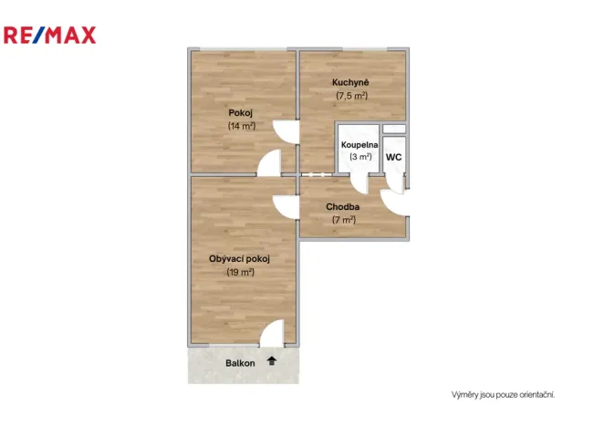 Prodej bytu 2+1, Praha - Žižkov, Na vrcholu, 52 m2