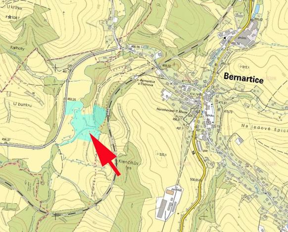 Prodej pole, Bernartice, 1353 m2