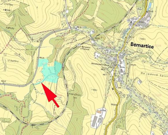 Prodej louky, Bernartice, 1900 m2