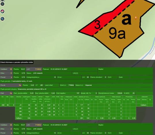 Prodej lesa, Vápenná, 23052 m2