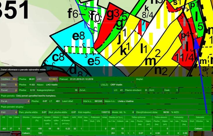Prodej lesa, Lhota u Vsetína, 1205 m2