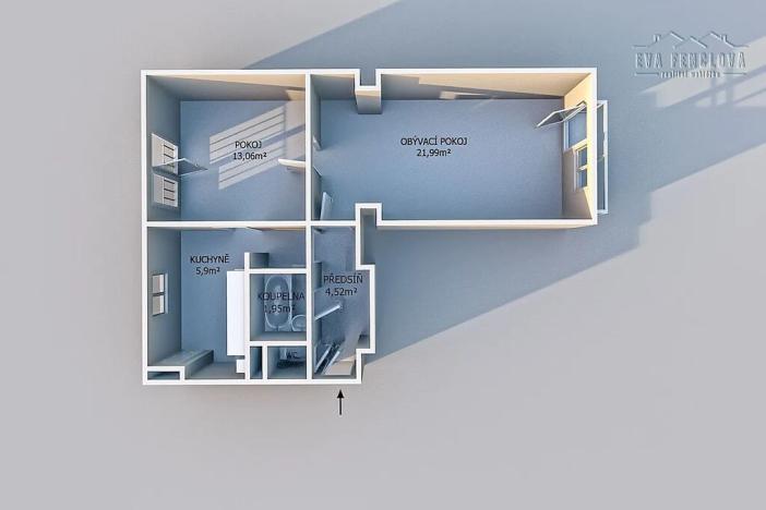 Prodej bytu 2+1, Plzeň, Blatenská, 52 m2