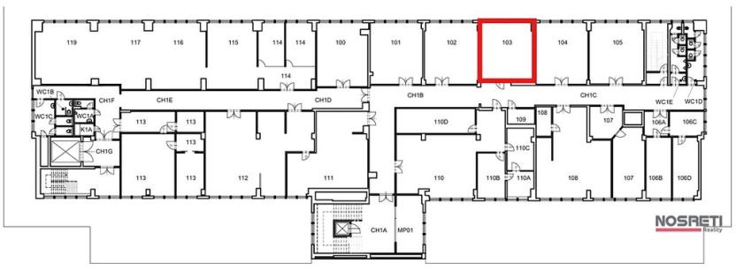 Pronájem kanceláře, Brno, Křenová, 36 m2