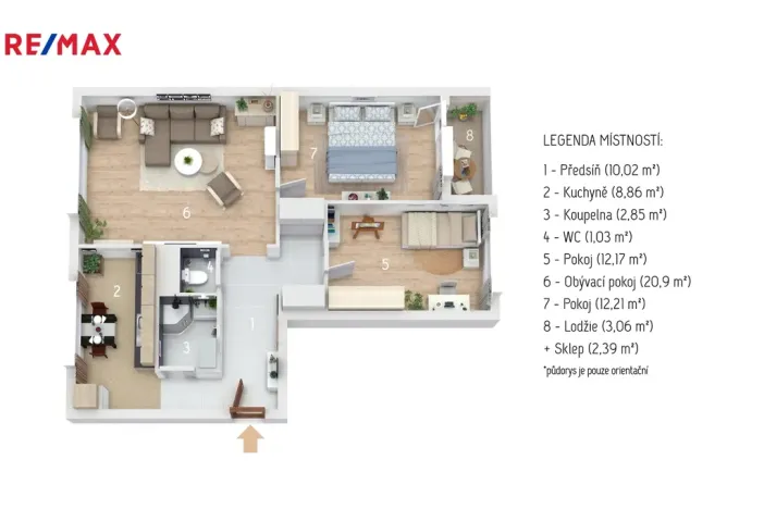 Prodej bytu 3+1, Frýdek-Místek - Frýdek, Novodvorská, 68 m2