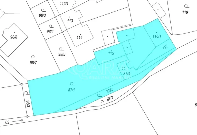 Prodej pozemku pro bydlení, Zápy, 1769 m2