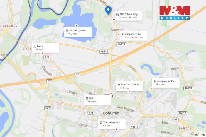 Prodej pozemku pro bydlení, Bohumín, Šunychelská, 1723 m2