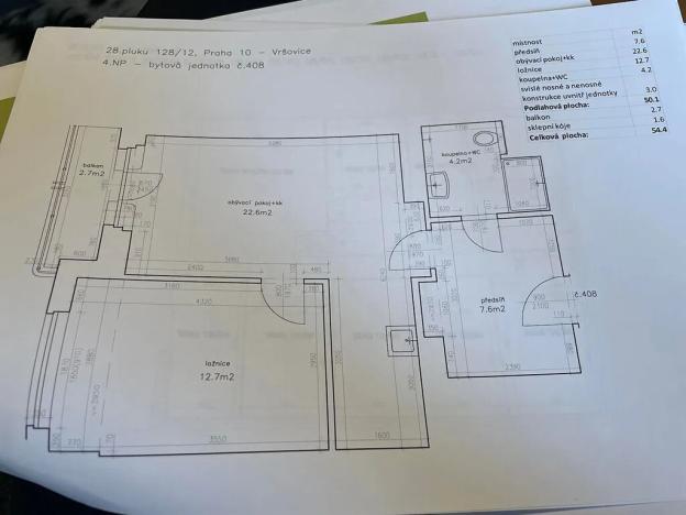 Pronájem bytu 2+kk, Praha - Vršovice, 28. pluku, 54 m2